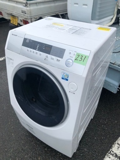 NO 231 福岡市内配送設置無料✨  ES-ZH1-WR ドラム式洗濯乾燥機 ホワイト系 [洗濯10.0kg /乾燥6.0kg /ヒーター乾燥(水冷・除湿タイプ) /右開き]