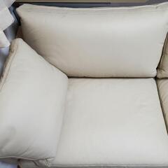 美品　IDC大塚　本革　フェザー　ソファ