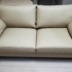 美品　IDC大塚　本革　フェザー　ソファ