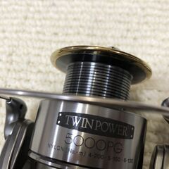 【リール】02ツインパワー5000HG〖5000PGスプール、スプールW付〗OH済