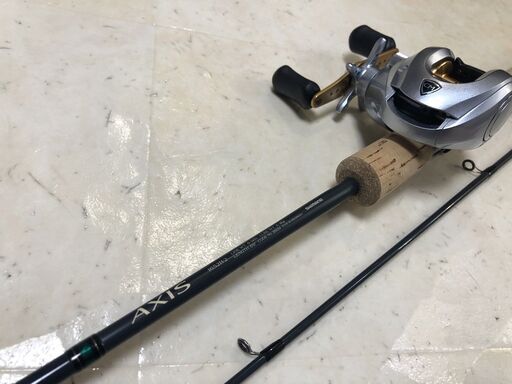 【釣竿】シマノ アクシス1652R-2 ＆ クロミカ100B(シマノ ブラックバスセット)美品