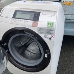 NO 232 🌈福岡市内配送設置無料✨🌈　日立 HITACHI ビッグドラム ななめ型ドラム式洗濯乾燥機（11.0kg） 左開き シャンパン BD-V9800L N