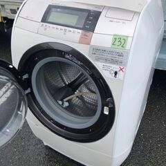 NO 232 🌈福岡市内配送設置無料✨🌈　日立 HITACHI ビッグドラム ななめ型ドラム式洗濯乾燥機（11.0kg） 左開き シャンパン BD-V9800L N
