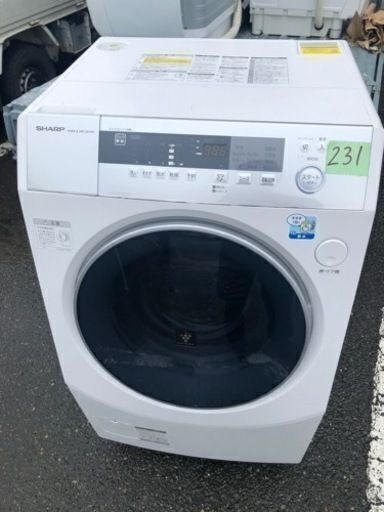 NO 231 福岡市内配送設置無料✨ ES-ZH1-WR ドラム式洗濯乾燥機 ホワイト系 [洗濯10.0kg /乾燥6.0kg /ヒーター乾燥(水冷・除湿タイプ) /右開き]
