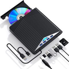 外付けDVD CDドライブ 　USB3.0 Type-Cポート付...