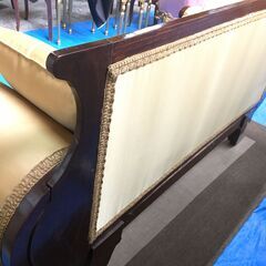 EA276)ソファー 3人掛けサイズ アンティーク調 エジプト輸入品 幅：約175cm 高さ：約91cm 奥行：約63cm  中古品【取りに来られる方限定】