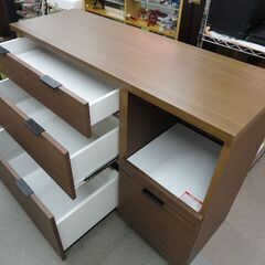 美品！ キッチンカウンター エトナ120 ミドルブラウン 幅120cm ミドル 