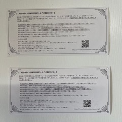 星野リゾート宿泊券　50,000円2枚