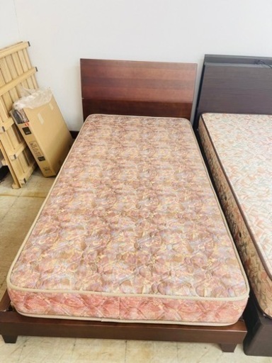 家具 ベッド シングルベッド+マットレス付き