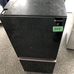 NO 209 🌈北九州市内配送設置無料✨🌈 SJ-GD14E-B 冷蔵庫 プラズマクラスター冷蔵庫 ピュアブラック [2ドア /右開き/左開き付け替えタイプ /137L]