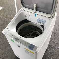 NO 213 🌈北九州市内配送設置無料✨🌈　シャープ SHARP 乾燥一体式洗濯機 （8.0kg） シルバー系 ES-GX850-S