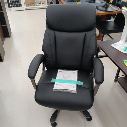 ★ジモティー割あり★ﾆﾄﾘ　ｵﾌｨｽﾁｪｱ　ｴｽﾃﾝ　NｼｰﾙﾄﾞBK　現状販売　高さ(H)106× 幅(W)69.5× 奥行(D)56 (cm)　【joh1571】