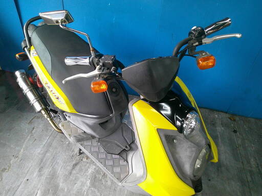 YAMAHA BW'S125 黄 格安提供車 半額配送キャンペーン クランキング確認