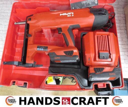 ヒルティ　HILTI　BX3　コンクリートネイラ　中古品　バッテリ21.6V二個/充電器付き　【ハンズクラフト宜野湾店】