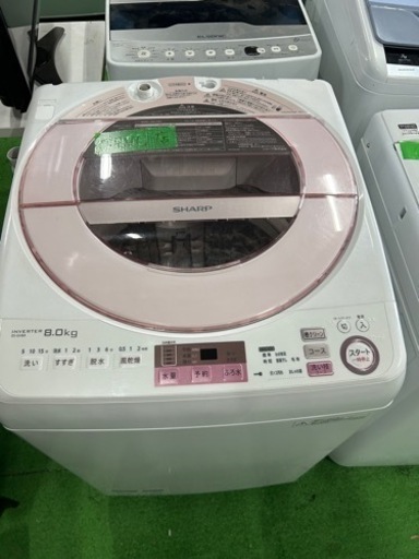 早い者勝ち大セール‼️‼️＋ご来店時、ガン×2お値引き‼️SHARP(シャープ) 2016年製 8.0kg 洗濯機