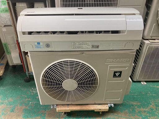 K05386　シャープ　2017年製　中古エアコン　主に14畳用　冷房能力　4.0KW ／ 暖房能力　5.0KW