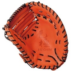 新品未使用 ファーストミット 軟式 一般用 ハイゴールド 己極