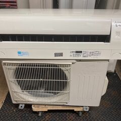 K05389　中古エアコン 三菱 2019年製 主に6畳用 冷房能力 2.2KW / 暖房能力 2.2KW
