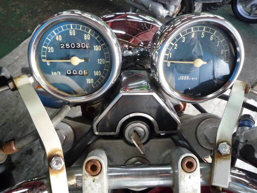 YAMAHA SRV250S 白/赤 格安提供車 エンジン始動確認 半額配送