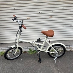 N405☆simple style☆折りたたみ自転車☆防犯登録料込