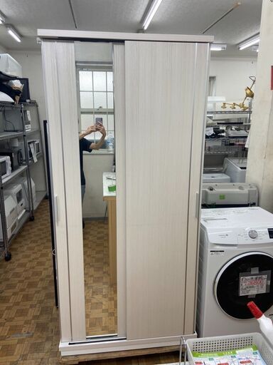 クローゼット 衣類収納 収納家具 ワードローブ 幅90cm 自社配送時代引き可(現金、クレジット、スマホ決済対応) 【送料に設置費込み】