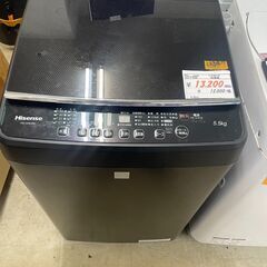 リサイクルショップどりーむ荒田店 No12547 洗濯機　ハイセンス　２０１７年製　５．５ｋｇ　貴重なブラックカラー♪