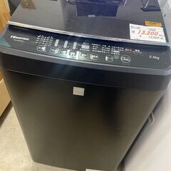 リサイクルショップどりーむ荒田店 No12547 洗濯機　ハイセンス　２０１７年製　５．５ｋｇ　貴重なブラックカラー♪