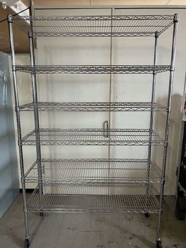 出ました！限定１台　高層メタルラック　棚６段！　高さ192ｃｍ　棚幅120ｃｍ×45ｃｍ　使いやすい大きさ！