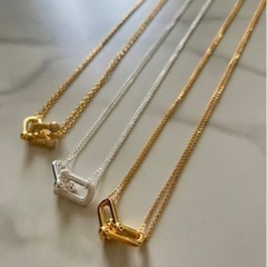 絶品ダブルリンクネックレス ステンレス