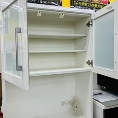 ?NITORI?オープンスペースは2口コンセント付き?2面レンジボード 1008