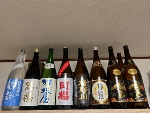 【日本酒・焼酎】一升瓶のお酒8本