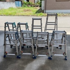 万代店 アンティーク無垢材 伸縮式ダイニングテーブルセット