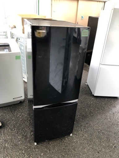 NO 222 福岡市内配送設置無料✨  GR-M15BS-K 冷蔵庫 BSシリーズ ピュアブラック [右開きタイプ /2ドア /153L]