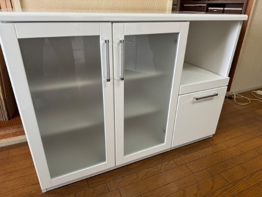美品 キッチンボード キッチンカウンター 食器棚
