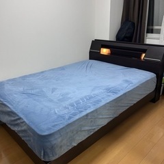 ベッド　鉄➕木材　引き取り限定 引取者決定済]ベッドフレーム