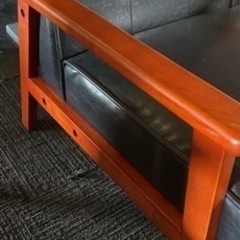 高級レザー　シングルソファ　4客セット