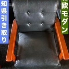 高級レザー シングルソファ 4客セット