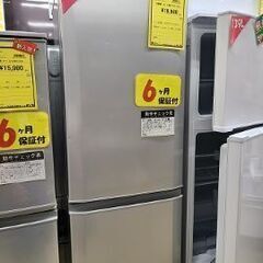 J7110　★6ヶ月保証付★　MITSUBISHI　ミツビシ　２ドア冷蔵庫　MR-P17D-S　シャイニーシルバー　2019年製 クリーニング済み　【リユースのサカイ柏店】参考価格71,368円
