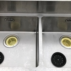 ⭐︎中古品　マルゼン　2槽シンク　1590×650×800mm  厨房用品⭐︎
