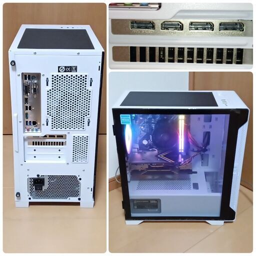 【美品】ゲーミングPC 白 RX5700XT Ryzen5 5600 ホグワーツレガシー推奨 極美品 爆速ゲーミングPC Ryzen RX5700XT