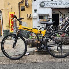 ＭＴＢ自転車　ＨＵＭＭＥＲ　２６インチ　折りたたみ自転車　６変速　黄色　配達可能