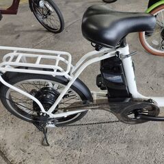 激安！中古電動自転車！62800円 20インチ ホワイト ☆北摂限定配送無料