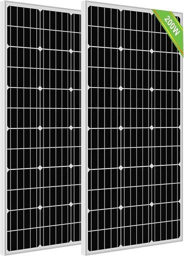 ECO-WORTHY ソーラーパネル 100W　２枚