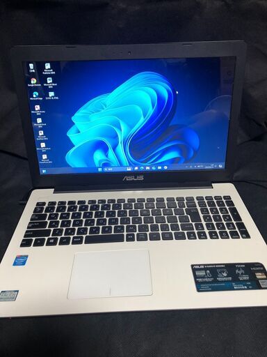 ASUS F553MA-B-WHITE(2014年11月製造モデル) /Dual-Core-Cel N2830（2コア・2スレッド）搭載 / メモリー4GB / HDD-500GB /大画面15.6インチ液晶 /DVDスーパーマルチドライブ搭載 / Webカメラ / 無線LAN / Office2010インストール済 / 中古美品
