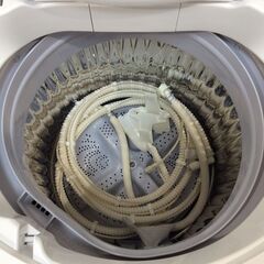 （10/16受渡済）JT9038【SHARP/シャープ 7.0㎏洗濯機】美品 2019年製 ES-GE7C 家電 洗濯 簡易乾燥付