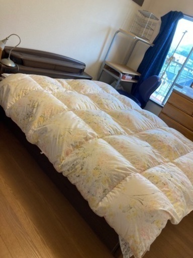 譲り先決まりました！家具 ベッド セミダブル　引き出し付き‼️