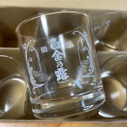 白金酒造　白金乃路　ロックグラス　焼酎グラス　6個入り　新品・未使用品