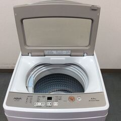 （8/24受渡済）JT9042【AQUA/アクア 5.0㎏洗濯機】2022年製 AQW-S5M 家電 洗濯 簡易乾燥付