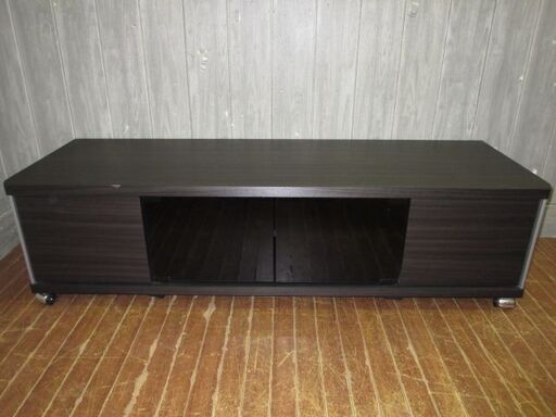 stp-2706　テレビボード　木製　キャスター付き　ブラウン系　約幅120　テレビ台　ローボード　AVボード　ガラス戸　リビング収納　収納　リビングボード　ゲーム収納　インテリア　シンプル