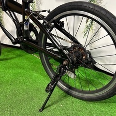 No.66LUPUS[ルプス]20吋 折り畳み自転車 アルミ/7speed/ブラック整備済み中古現状